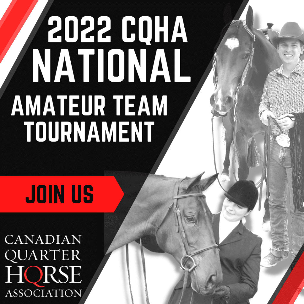 CQHA 2022 poster with riders and horses