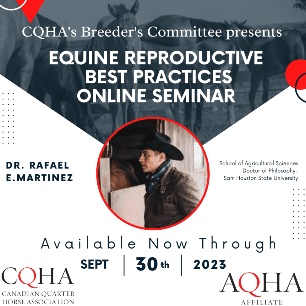 Seminar poster featuring cowboy and horses