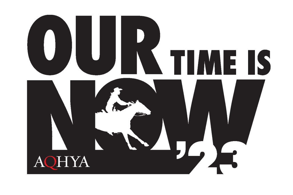 Bold "Our Time Is Now" graphic with rider