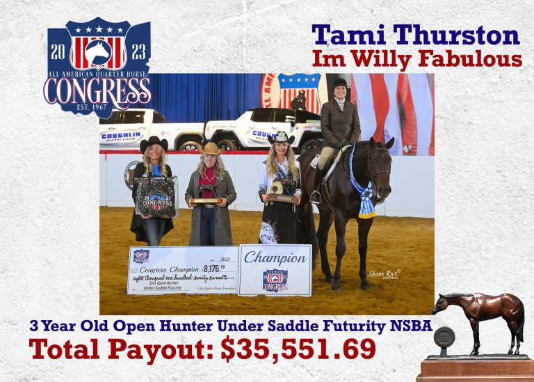 Equestrian champions posing with awards