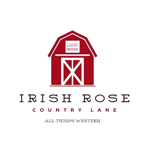 Red barn logo with western store tagline