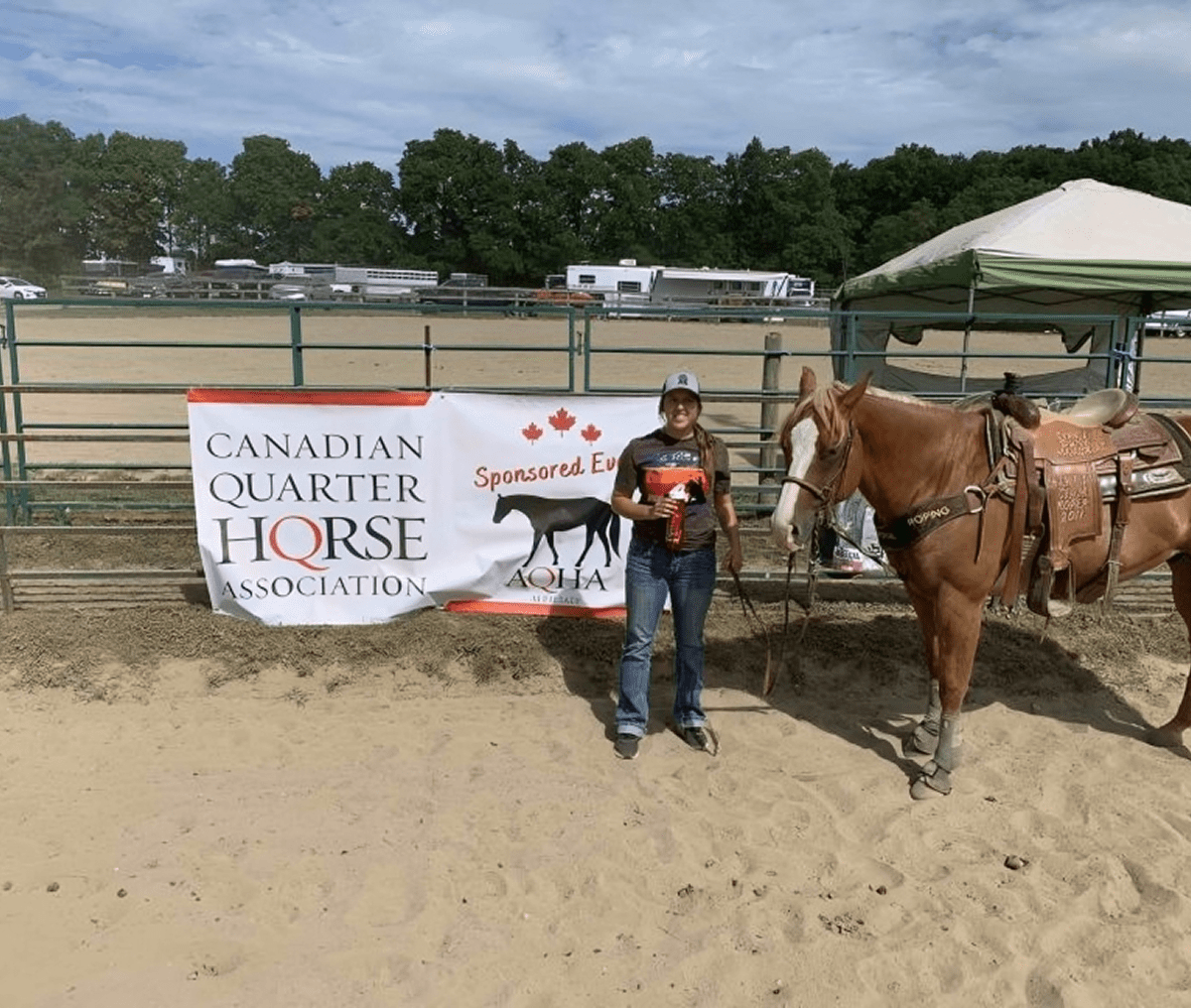 Canadian Quarter Horse Association participant and horse