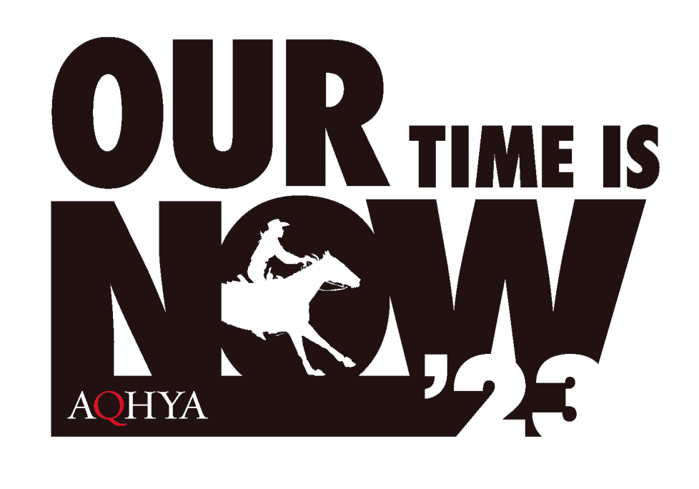 Bold "Our Time Is Now" graphic with rider